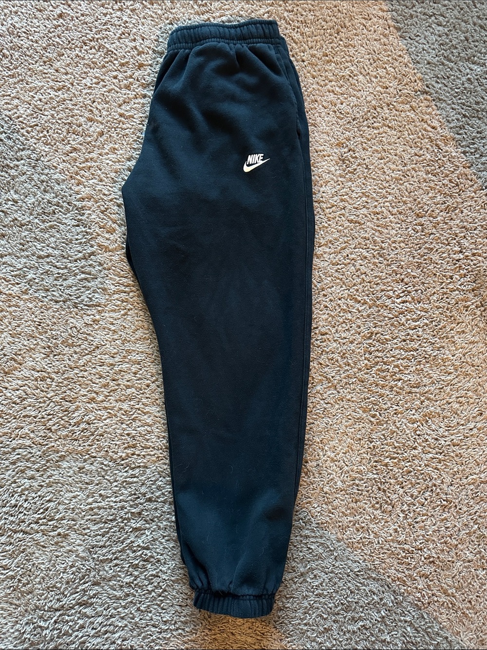 Nike Men’s Black Joggers with White Swoosh